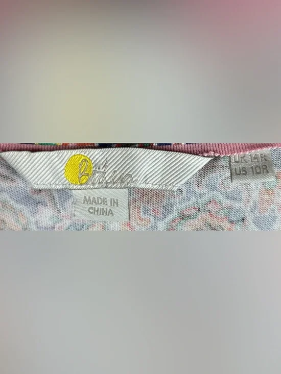 Boden Women’s Size 10R Paisley Floral Tiered V-Neck Flutter Sleeve Maxi Dress - Picture 3 of 5